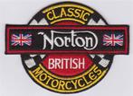 Norton Classic British motorcycles stoffen opstrijk patch em, Motos, Envoi, Neuf