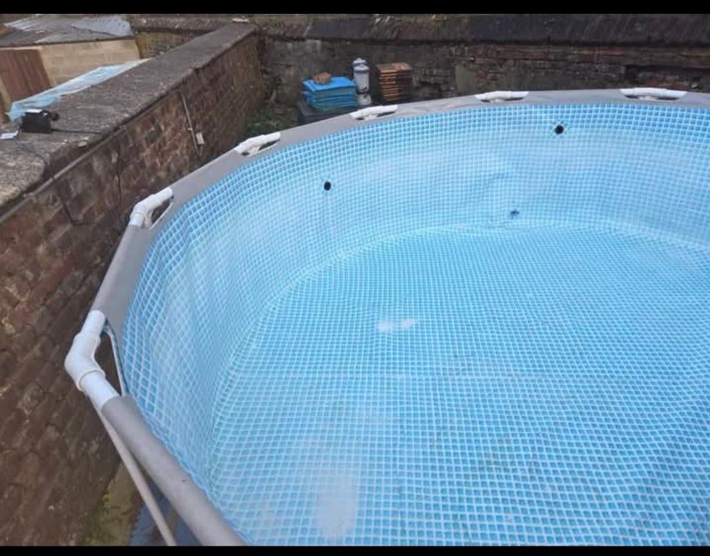 Piscine octogonale avec échelle et pompe, Jardin & Terrasse