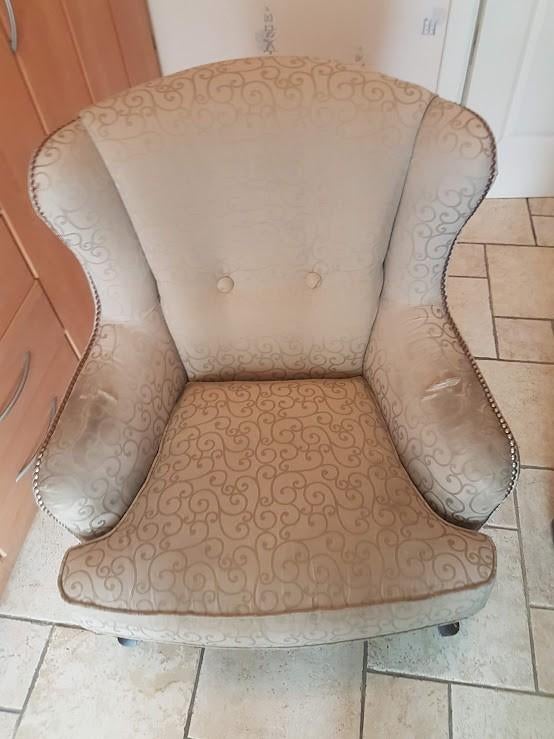 fauteuil, Ophalen, Gebruikt, Minder dan 75 cm, Stof