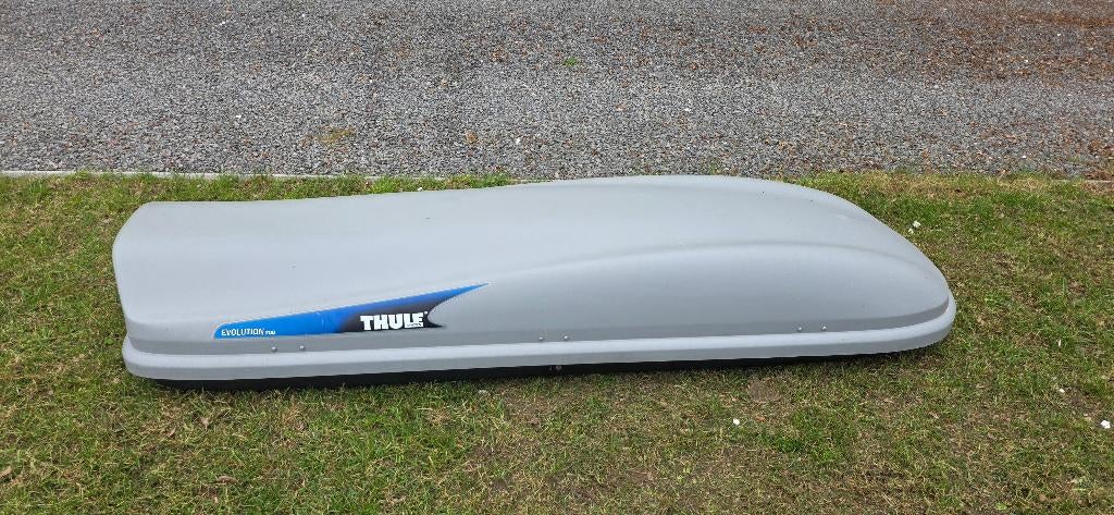 Thule Evolution 700 Dakkoffer – Ruim (470L) & Aerodynamisch, Autos : Divers, Coffres de toit, Utilisé, Enlèvement