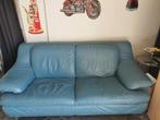 Divan bleu  cuir 3 places, Enlèvement, Cuir