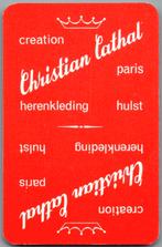 speelkaart - LK14104 - herenkleding Lathal, Verzamelen, Speelkaarten, Jokers en Kwartetten, Verzenden, Zo goed als nieuw, Speelkaart(en)