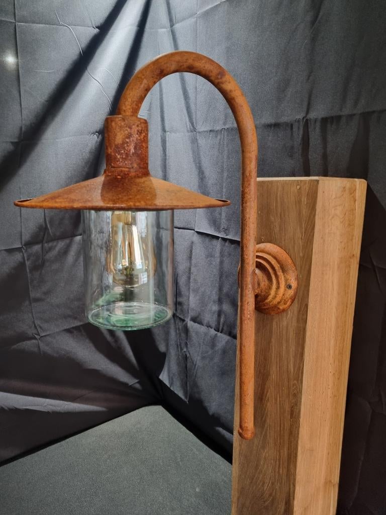 Lampe d'extérieur en fer rouillé, Jardin & Terrasse, Éclairage extérieur, Enlèvement, Fer