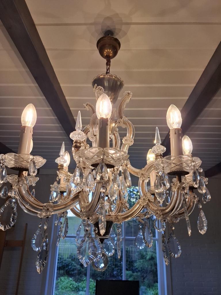Lustre en cristal, Maison & Meubles, Enlèvement, Comme neuf