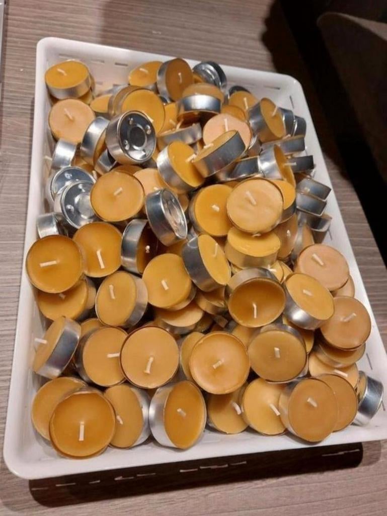 Theelichtjes 100% bijenwas imker, Ophalen of Verzenden