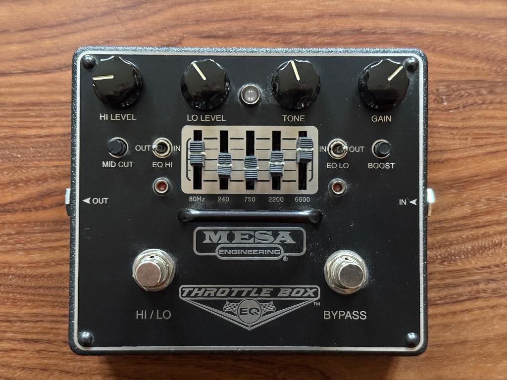 Pédale d'overdrive/distorsion Mesa Boogie Throttle Box EQ, Enlèvement ou Envoi, Comme neuf, Distortion, Overdrive ou Fuzz