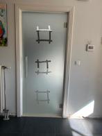 glazen deur, Doe-het-zelf en Bouw, Glas en Ramen, Ophalen, Gebruikt, 80 tot 120 cm, Overige typen