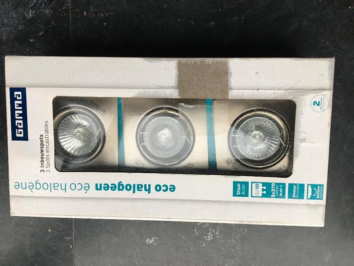 Gamma plafond spots(3) nieuw, Huis en Inrichting, Lampen | Spots, Nieuw, Inbouw, Ophalen of Verzenden