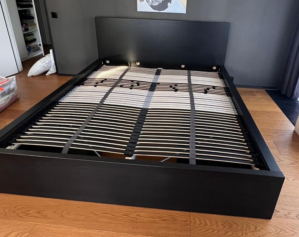 Grand lit double 180  200 + tiroirs, Maison & Meubles, Chambre à coucher | Lits, Enlèvement