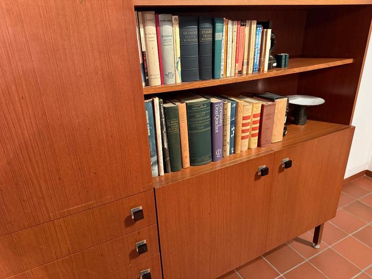 Vintage wandkast/ barkast, Huis en Inrichting, Kasten | Dressoirs, Gebruikt, 150 tot 200 cm, Met lade(s), Met deur(en), Ophalen