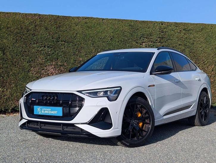 Audi Q8 e-tron (Q8)e-tron - black edition - 2x s-line-side a, Auto's, Audi, Bedrijf, Te koop, Q8 e-tron, 360° camera, 4x4, Achteruitrijcamera