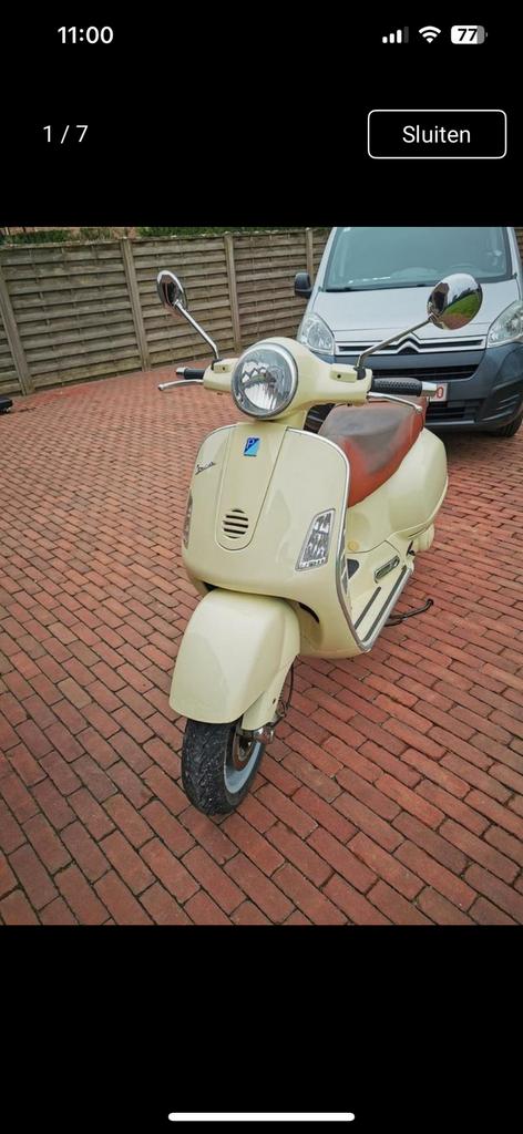 Vespa 125 cc, Ophalen, Gebruikt