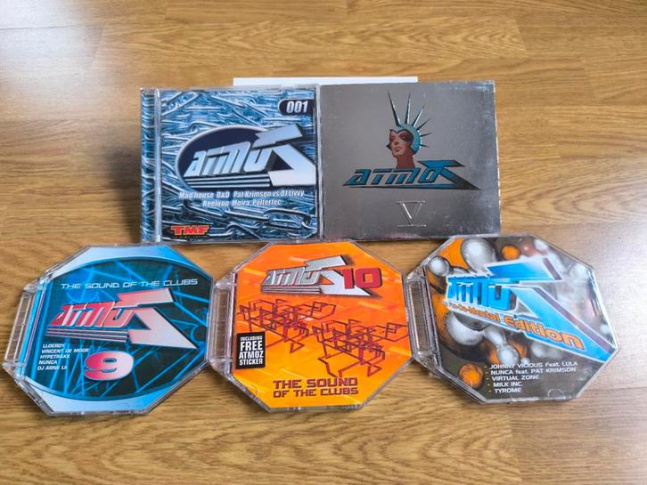 Atmoz 001 - Atmoz 5 - Atmoz 9 - Atmoz 10 - Atmoz Fundamental, Cd's en Dvd's, Cd's | Dance en House, Zo goed als nieuw, Ophalen of Verzenden