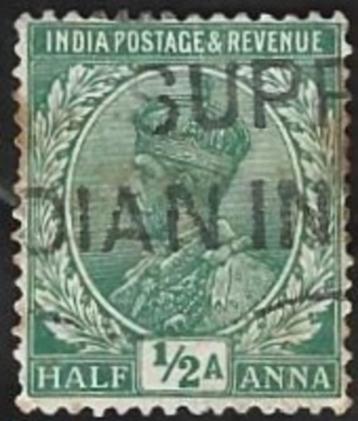 1 Postzegel India 1911 Koning George V beschikbaar voor biedingen