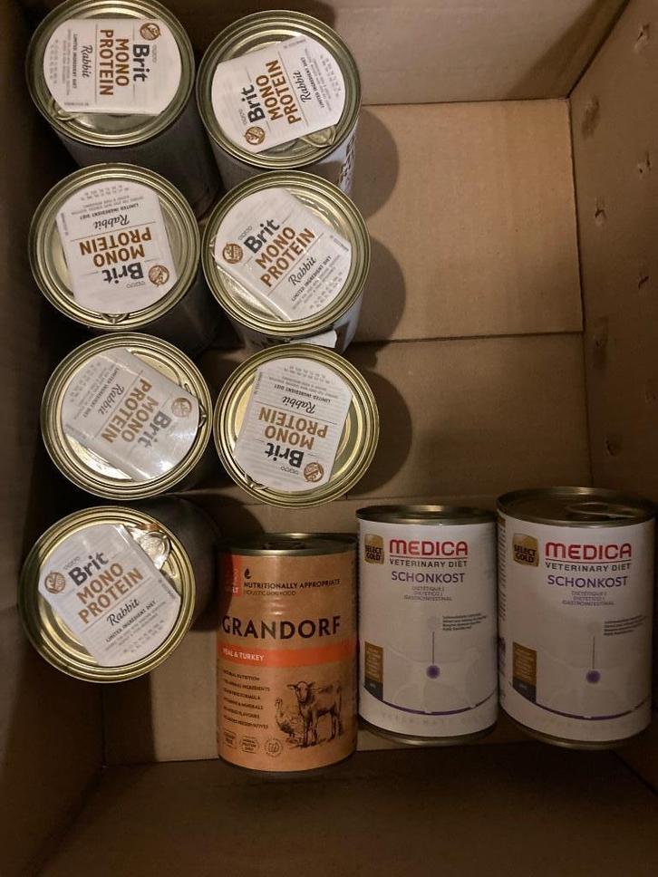 Natvoer hond - blikvoer - hondenvoer, Dieren en Toebehoren, Dierenvoeding, Hond, Ophalen of Verzenden