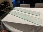 2 glazen schabben - legplank, Ophalen, Nieuw