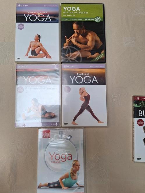 Yoga pakket 5 dvd, Cd's en Dvd's, Dvd's | Sport en Fitness, Zo goed als nieuw, Cursus of Instructie, Yoga, Fitness of Dans, Alle leeftijden
