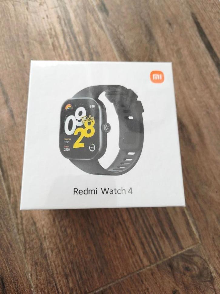 Redmi Watch 4 (nieuw), Handtassen en Accessoires, Smartwatches, Nieuw, Android, Zwart, GPS, Ophalen of Verzenden