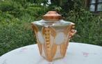 § suspension de hall art deco cuivre et verre irisé, Ophalen of Verzenden