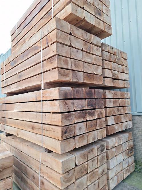 Blanke eiken bielzen  Spoorbielzen  NIEUW, Tuin en Terras, Bielzen en Borduren, Nieuw, Ophalen of Verzenden