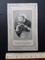 Santje Heiligenprentje met kant Holy card Carolus Borromäus, Verzamelen, Bidprentjes en Rouwkaarten, Verzenden, Bidprentje