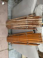 Twee scharnier poortjes hout, Ophalen, Gebruikt, Hout, Sierhekwerk