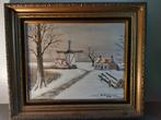Schilderij Winterlandschap, Antiek en Kunst, Ophalen
