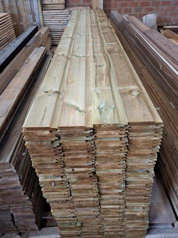 GOEDKOOP! Tuinplanken/tand-groef/rabatplanken: 1,8x14,5x3,6m beschikbaar voor biedingen