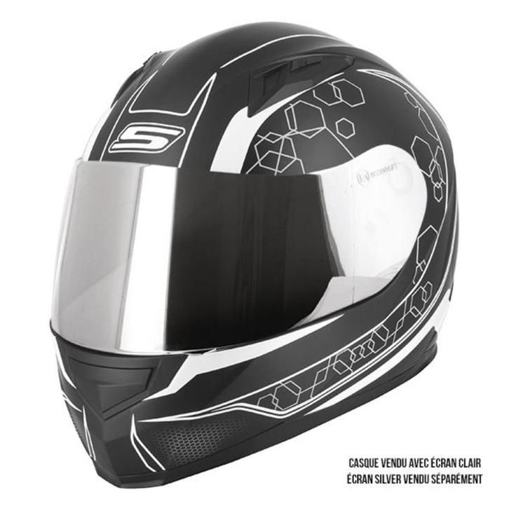 S-Line integraalhelm S448 zwart wit Graphic verkoopprijs 55, Motoren, Kleding | Motorhelmen, Dames, Heren, Kinderen, XL, Nieuw met kaartje