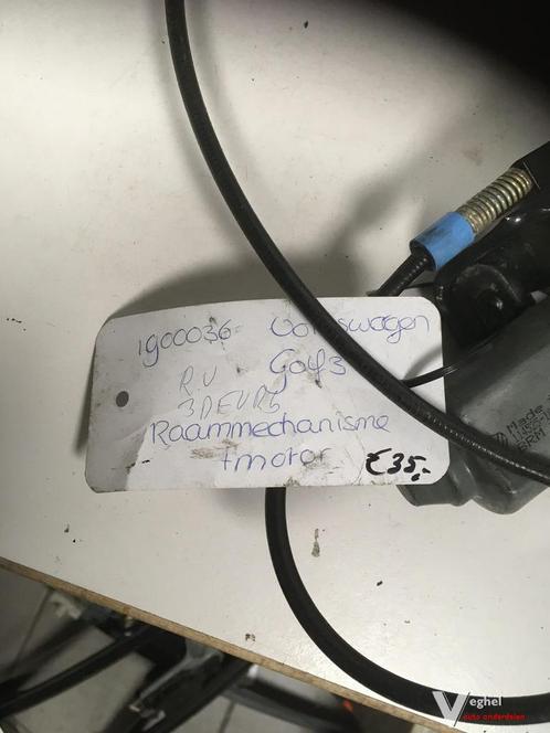 Vw Golf 3 drs Elektr. raammech rechtsvoor, Auto-onderdelen, Ruiten en Toebehoren, Gebruikt, Ophalen of Verzenden