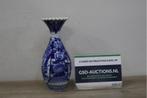Vintage Japanse Blauw/Witte Porseleinen Vaas