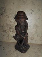 Mooi Afrikaans houten beeld - CAJ Bissau, Antiek en Kunst, Ophalen of Verzenden