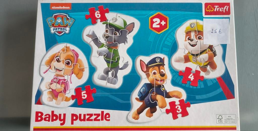 Puzzel paw patrol, vanaf 2j, Kinderen en Baby's, Ophalen, Zo goed als nieuw