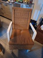 vintage rotan stoelen met kussens, Gebruikt, Ophalen