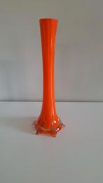 Prachtige vintage oranje vaas 35 cm., Enlèvement ou Envoi