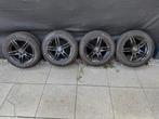 Zwarte velgen met nieuwe winterband, Auto-onderdelen, Banden en Velgen, Gebruikt, 16 inch, Banden en Velgen, Personenwagen