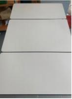 Plooibaar tafel 3 delen H75 cm L100/70/40 cm b 60 cm, Ophalen, Gebruikt
