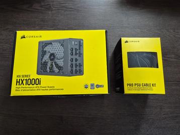 Corsair HX1000i 1000 watt voeding + Pro cable kit beschikbaar voor biedingen