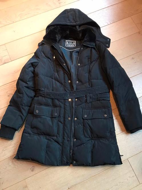 Donsjas maat L, Kleding | Dames, Jassen | Winter, Zo goed als nieuw, Maat 42/44 (L), Zwart, Ophalen of Verzenden