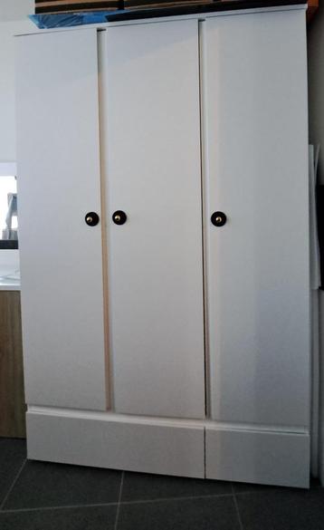 Kledingkast/kleerkasten voor volwassenenslaapkamer - Wit dec beschikbaar voor biedingen