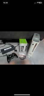 Xbox 360 met 9 games en controller, Games en Spelcomputers, Met games, 360 E, Ophalen of Verzenden, Zo goed als nieuw