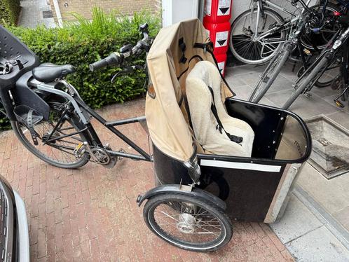 Nihola Familiy bakfiets elektrisch, Fietsen en Brommers, Fietsen | Bakfietsen, Gebruikt, Overige merken, 3 kinderen, Elektrisch