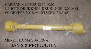 Cardan met kruis 35.00.00 Lengte ingeschoven van drukknop na beschikbaar voor biedingen
