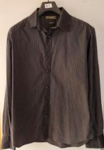 Hemd zwart/gestreept  L  Slim Fit ( in perfecte staat ), Ophalen of Verzenden, Zo goed als nieuw, Zwart, Halswijdte 41/42 (L)