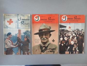 3 Jeunesse Servir Rode Kruis Scouting Baden Powell Congo ea beschikbaar voor biedingen