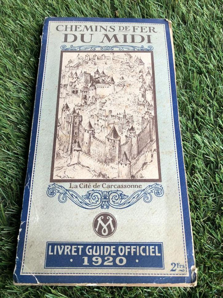 ZELDZAAM Boek Chemins de Fer du Midi 1920 !!! Carcassonne, Boeken, Vervoer en Transport, Gelezen, Trein, Ophalen of Verzenden