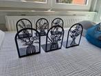 Boekensteun/boekenhouder bloemen(6 stuks), Huis en Inrichting, Ophalen, Zo goed als nieuw