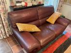 lederen 2 zit, Huis en Inrichting, Zetels | Zetels, Ophalen, Gebruikt, 150 tot 200 cm, Tweepersoons