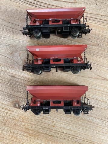 3 wagons trémie à déchargement latéral - Märklin h0 beschikbaar voor biedingen