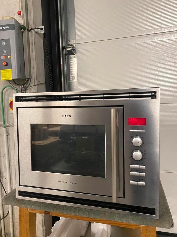 AEG combi-oven inbouw | Levering mogelijk, Elektronische apparatuur, Microgolfovens, Zo goed als nieuw, Inbouw, Combi-microgolfoven